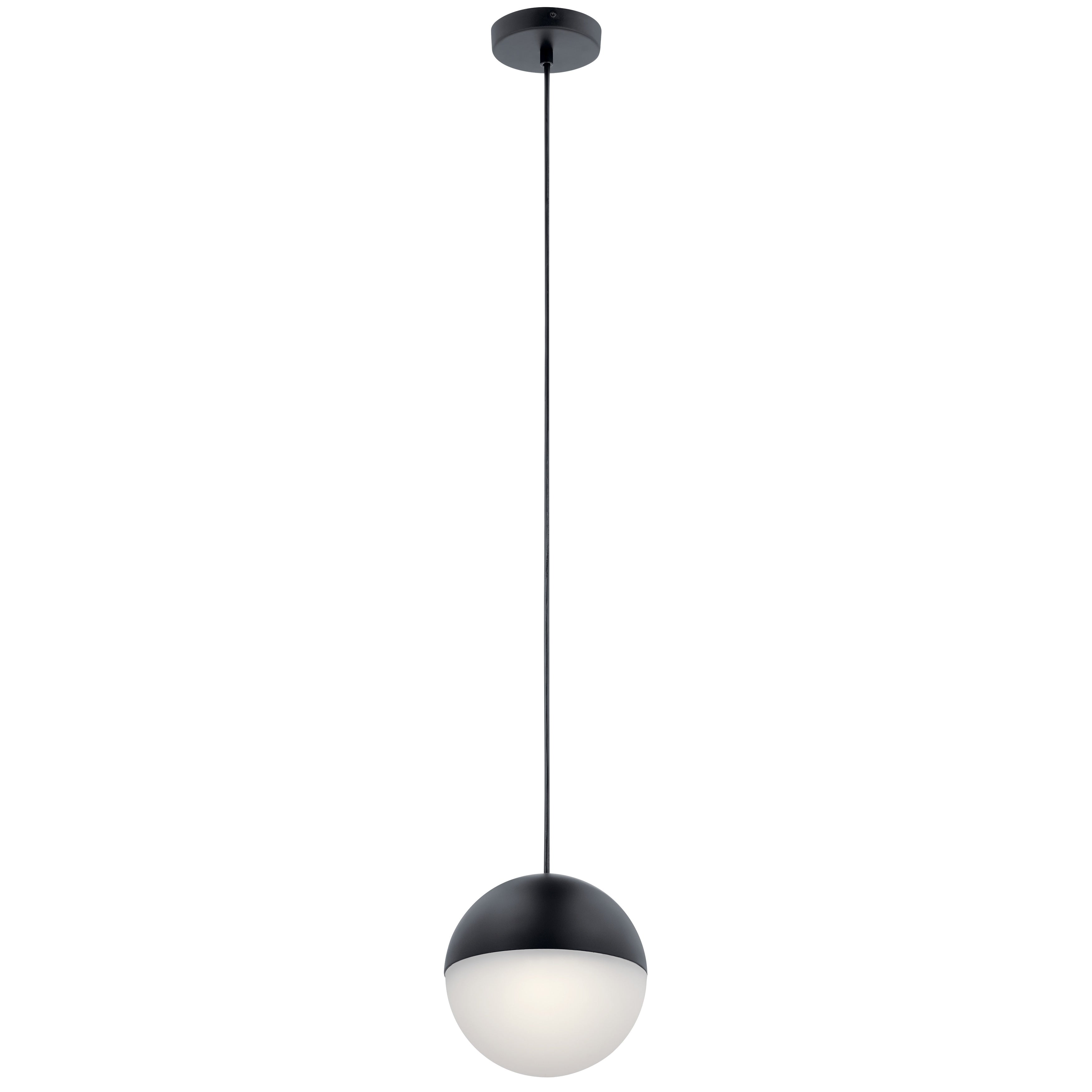 Lan Moonlit Matte Black Led Pendant