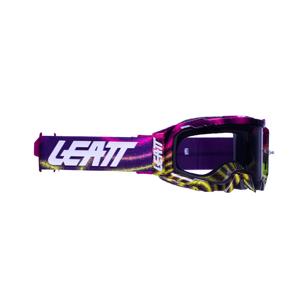 LEATT GOGGLE VELOCITY 5.5 ZEBRA NEON – LIGHT GREY LENS