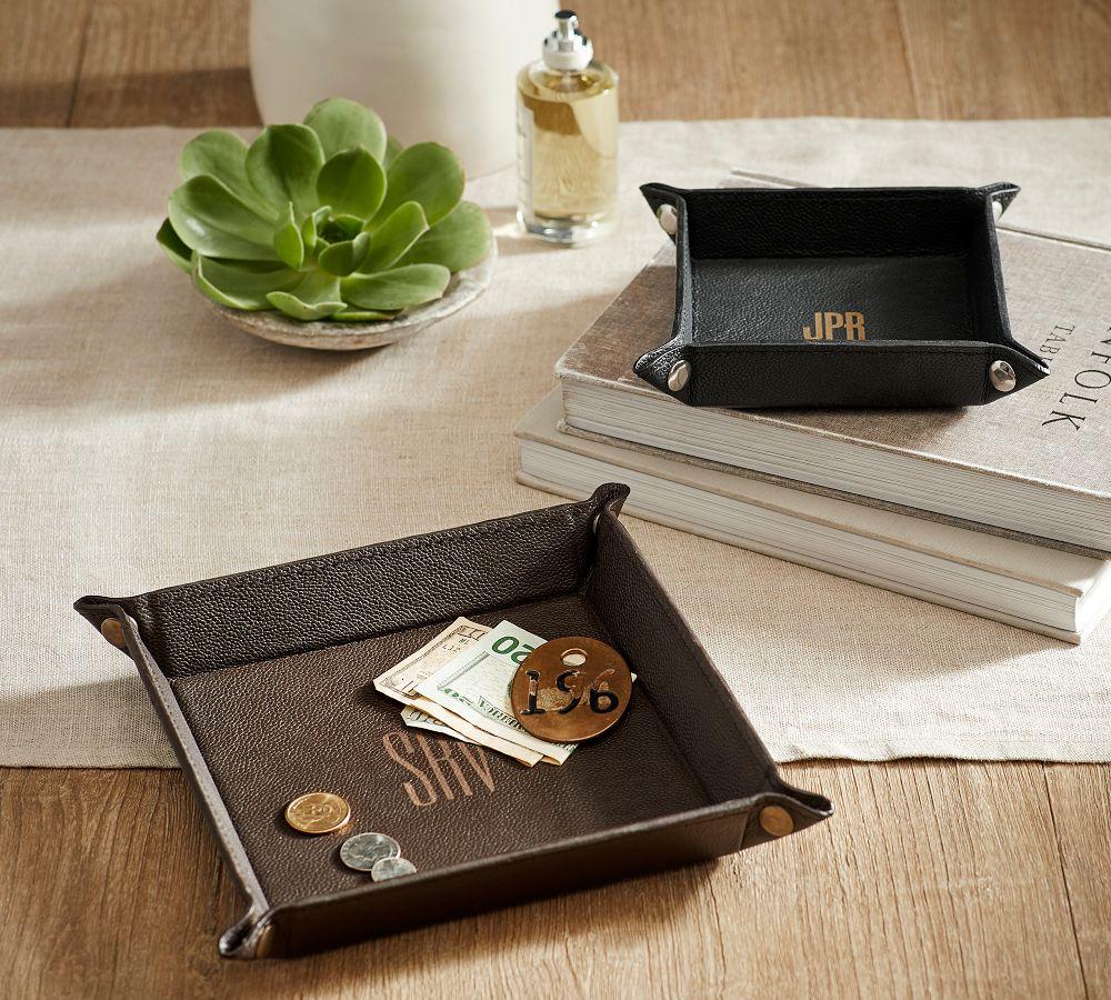 Pottery Barn Grant Leather Catch-all