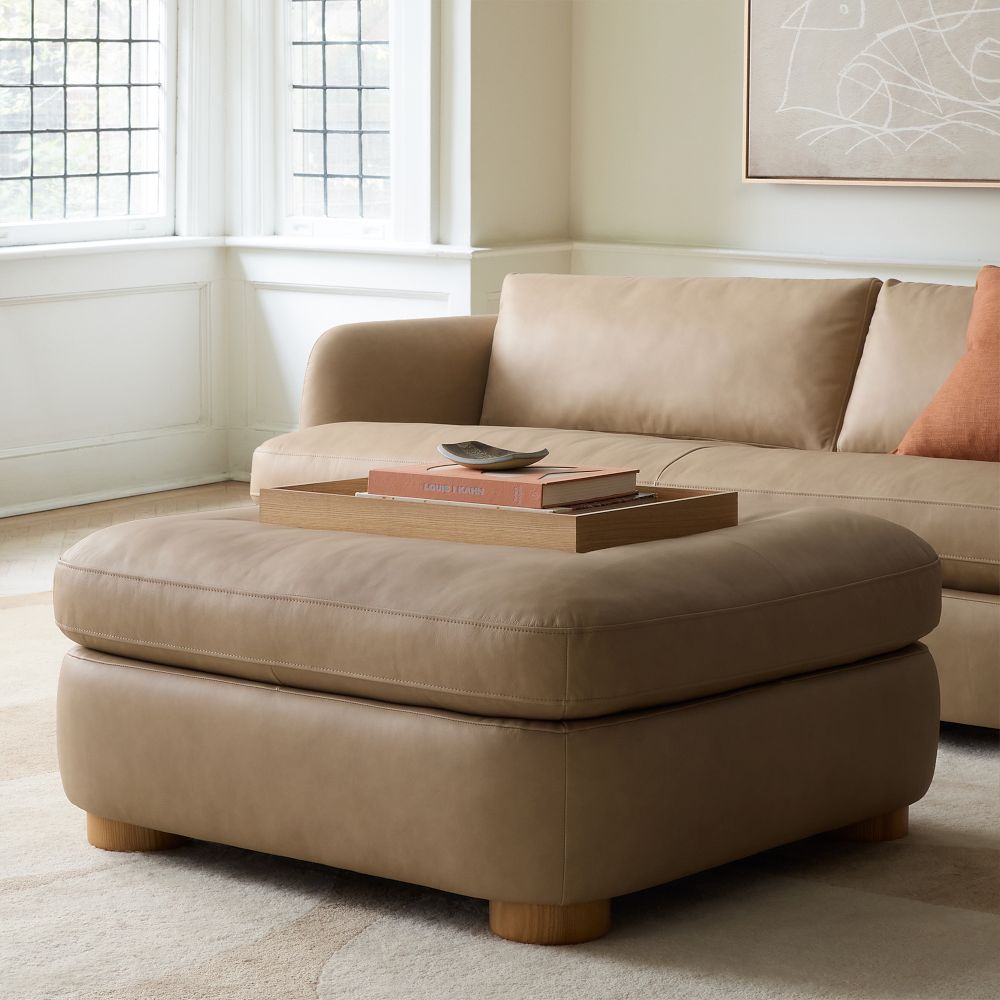 Leroy Leather Ottoman