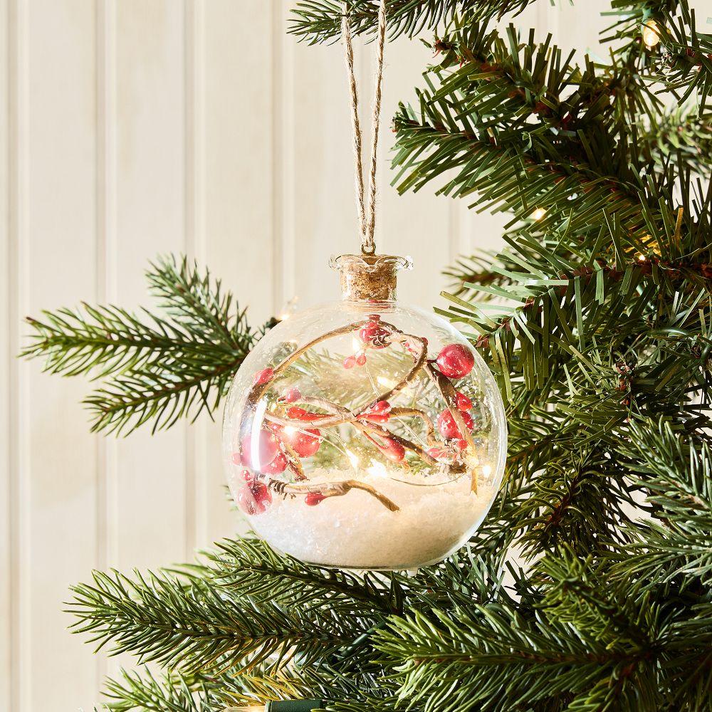 Light-Up Glass Orb Bauble