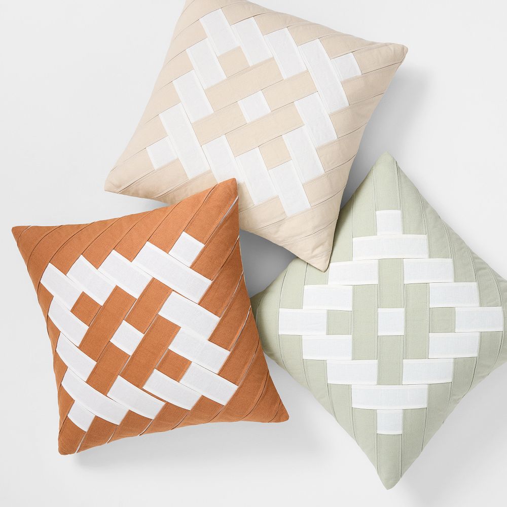 Linen Strap Weave Cushion Cover