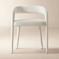 Lisette White Performance Fabric Counter Stool