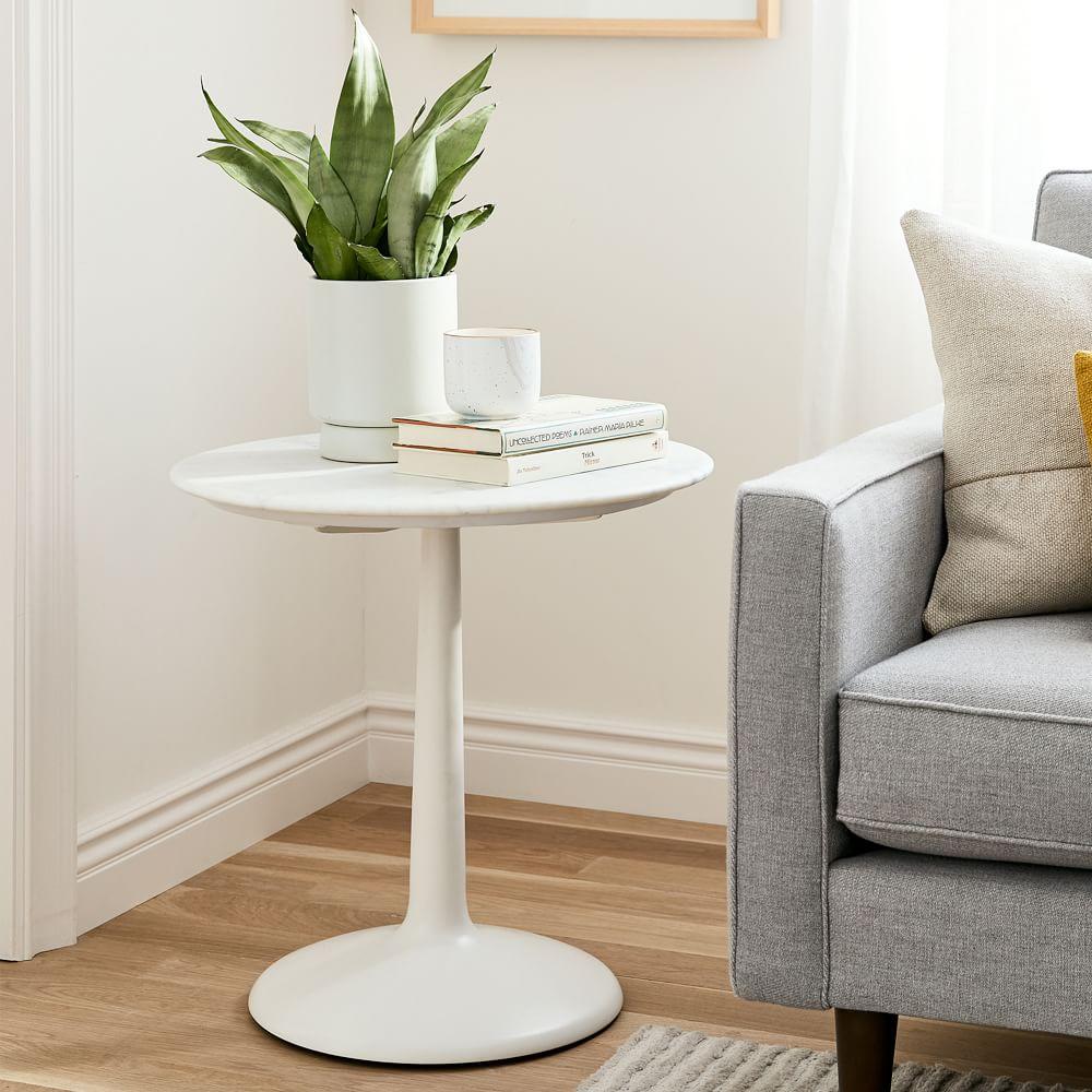 Liv Side Table - White Marble