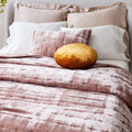 Lush Tack Stitch Bedspread & Pillowcases - Dusty Blush