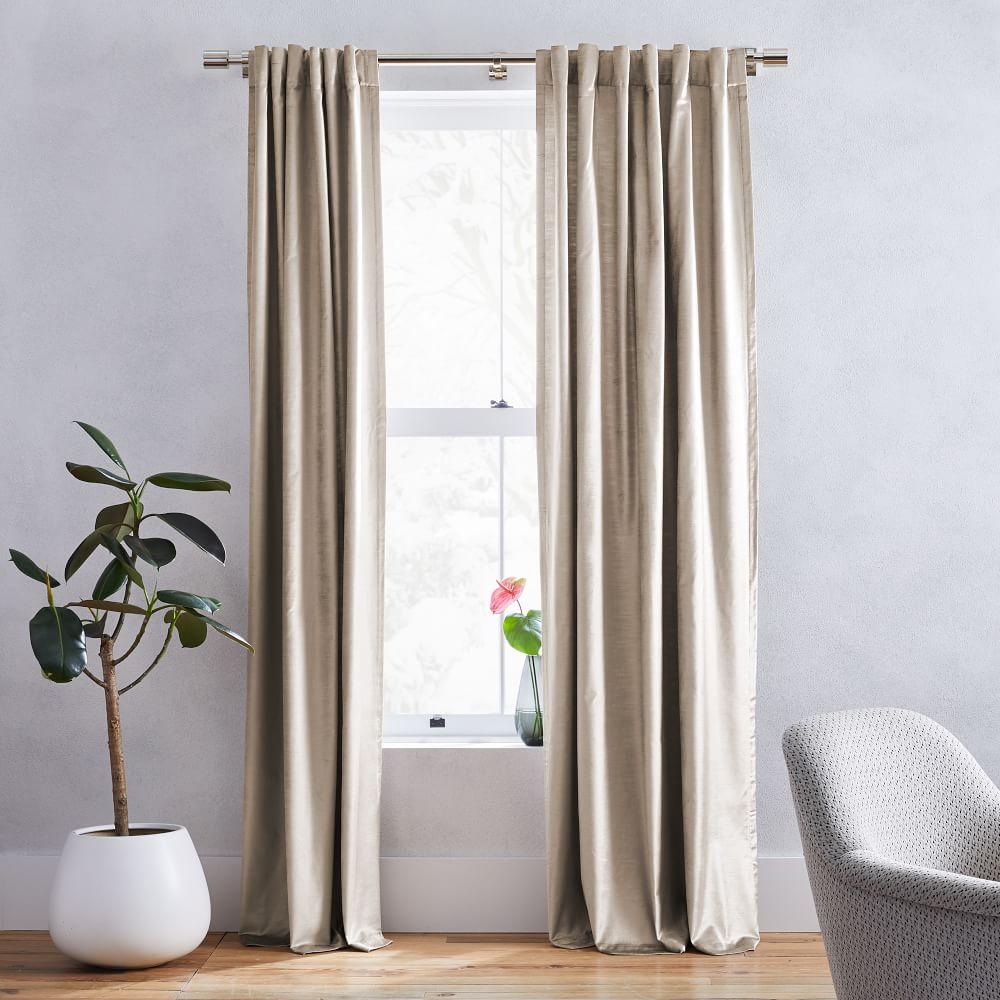 Lustre Velvet Blackout Curtain - Simple Taupe