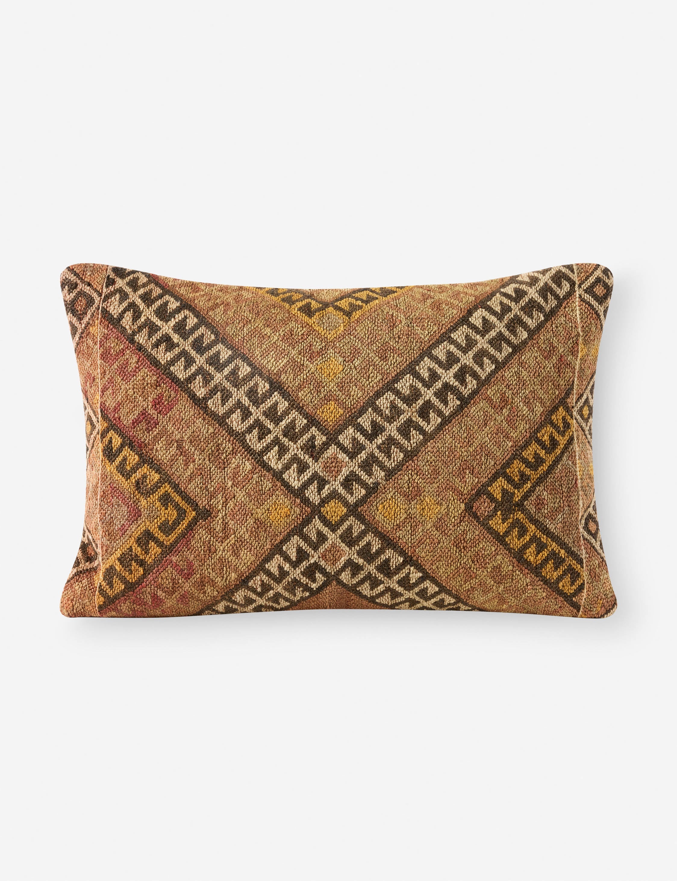 Vintage Lumbar Pillow No. 321, 16in x 26in