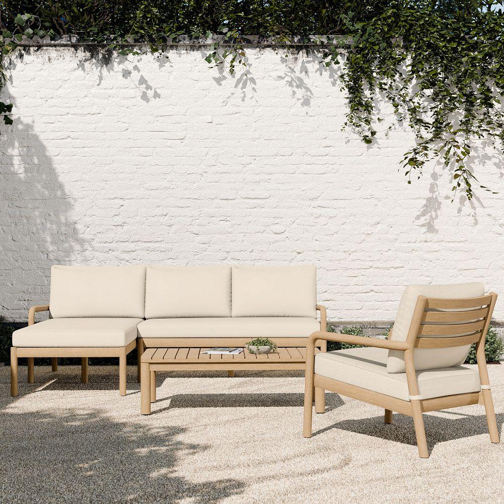 Mara Vista Garden 2-Piece Chaise Modular, Lounge Chair & Coffee Table Set