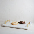 Marble & Brass Cheese Board