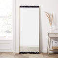 Marble & Brass Floor Mirror