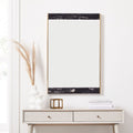 Marble & Brass Wall Mirror