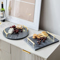 Brass & Black Marble Cheese Boards