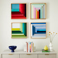 Margo Selby Colourblock Lacquer Square Wall Art