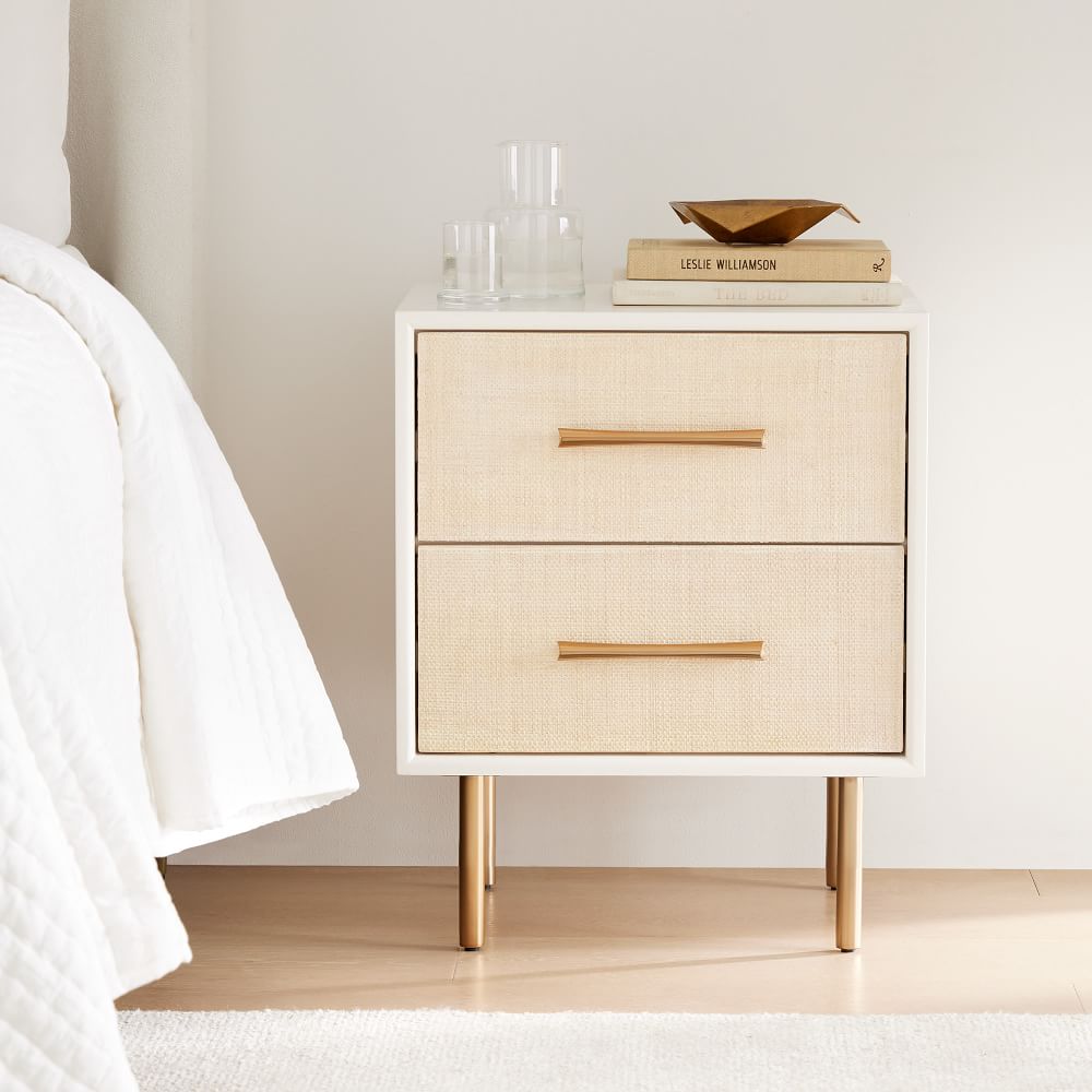 Margot Raffia Bedside Table (52 cm)