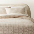 Melina Organic Cotton Natural and Warm White Standard Pillow Shams Set of 2
