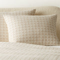 Melina Organic Cotton Natural and Warm White Full/Queen Duvet Cover