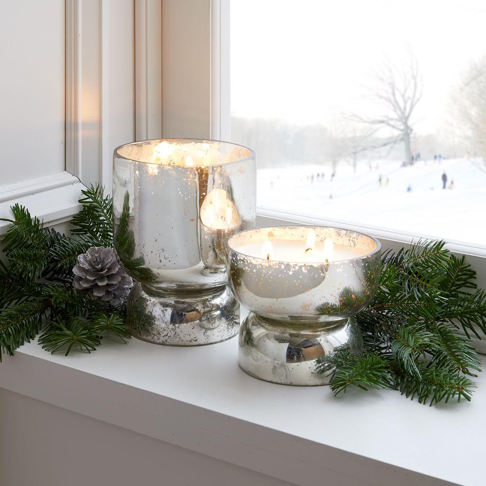 Mercury Pedestal Candles - Cedarwood Moss