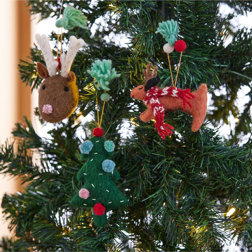 Meri Meri Felt Christmas Baubles (Set of 3)