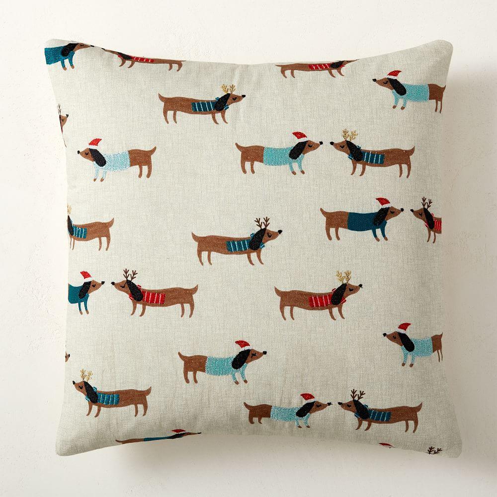 Meri Meri Winter Dachshund Pillow Cover