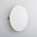 Metal Frame Pivot Wall Mirror - Oval