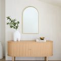 Metal Framed Large Arch Wall Mirror