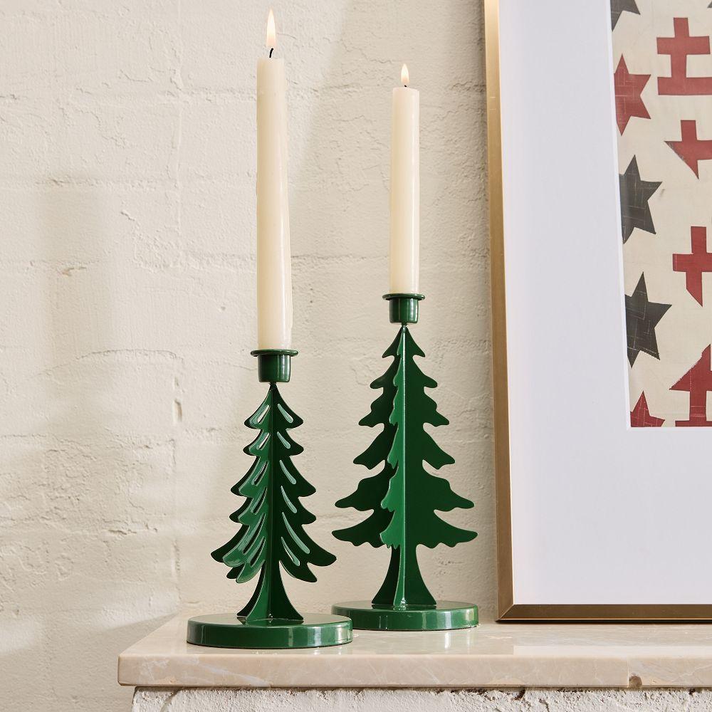 Metal Tree Silhouette Taper Holders