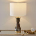 Metalized Glass Table Lamp & USB (63 cm)