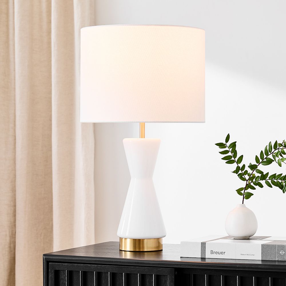 Metalized Glass USB Table Lamp (68 cm)