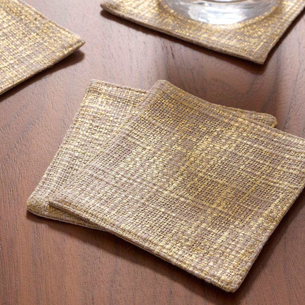Metallic Foil Coasters (Set of 6)
