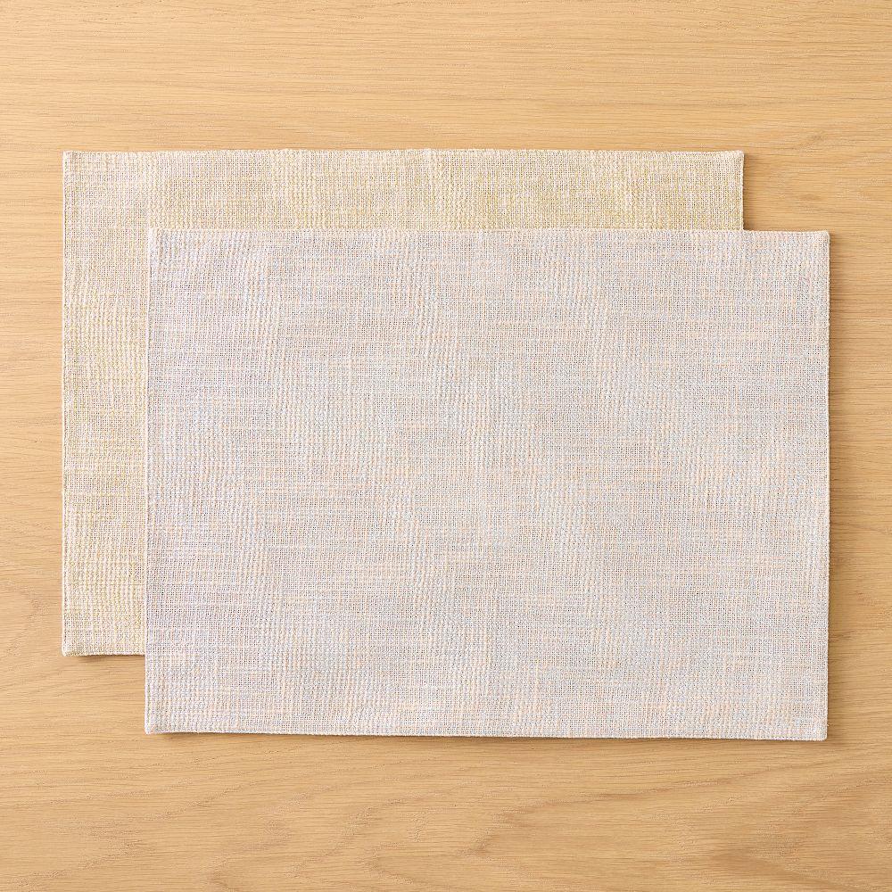 Metallic Foil Linens Placemat Sets