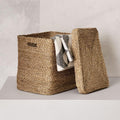 Metallic Woven Oversized Basket