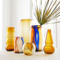 Diego Olivero Mexican Glass Art Vases