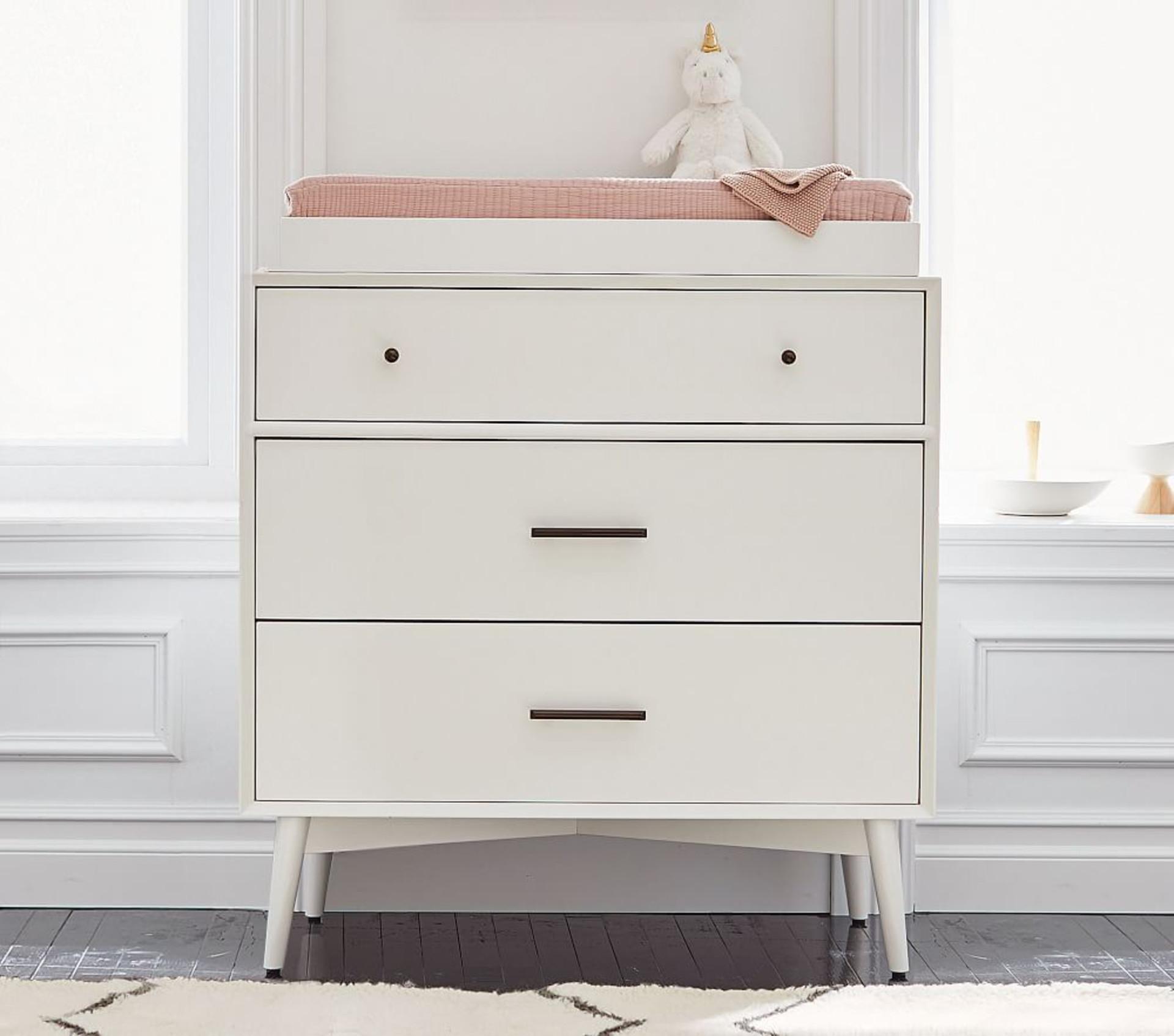 Mid-Century 3-Drawer Changing Table (91 cm)