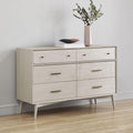 Mid-Century 6-Drawer Chest - Pebble