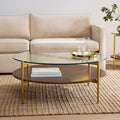 Mid-Century Modern Art Display Round Coffee Table (86 cm)