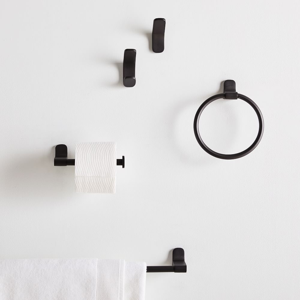 Mid-Century Bathroom Hardware - Dark Bronze