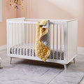 Mid-Century Convertible Cot - White