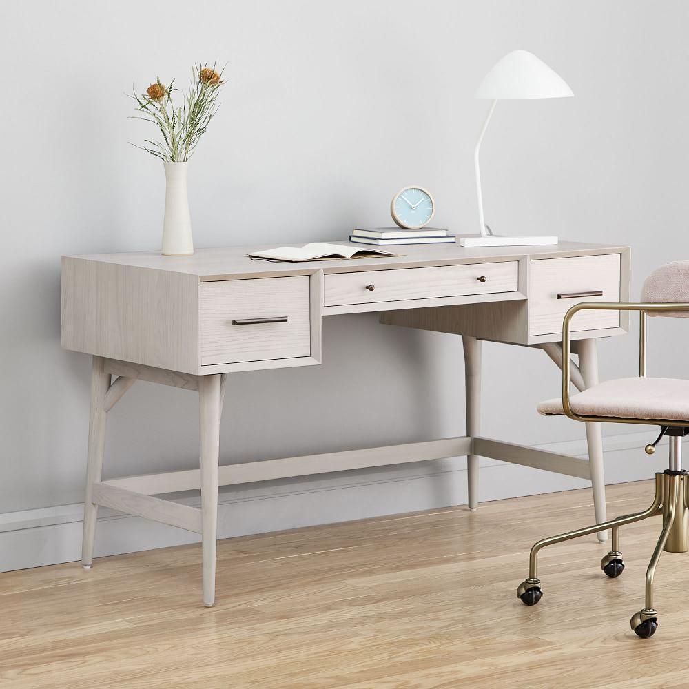 Mid-Century Desk - Pebble