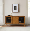 Mid-Century Modern Glass Sideboard (147 cm)