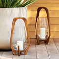 Mid-Century Modern Wood Lanterns