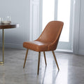 Mid-Century Modern Leather Dining Chair