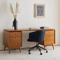 Mid-Century Modern Modular Desk w/ 2 File Cabinets (178 cm)