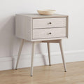 Mid-Century Bedside Table - Pebble