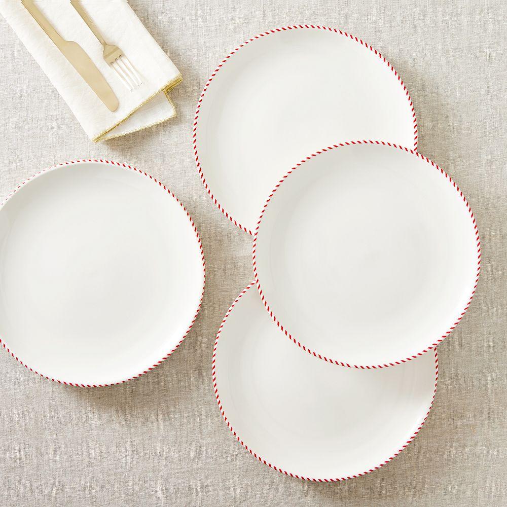 Candy Cane Dinner Plate Set (Set of 4)