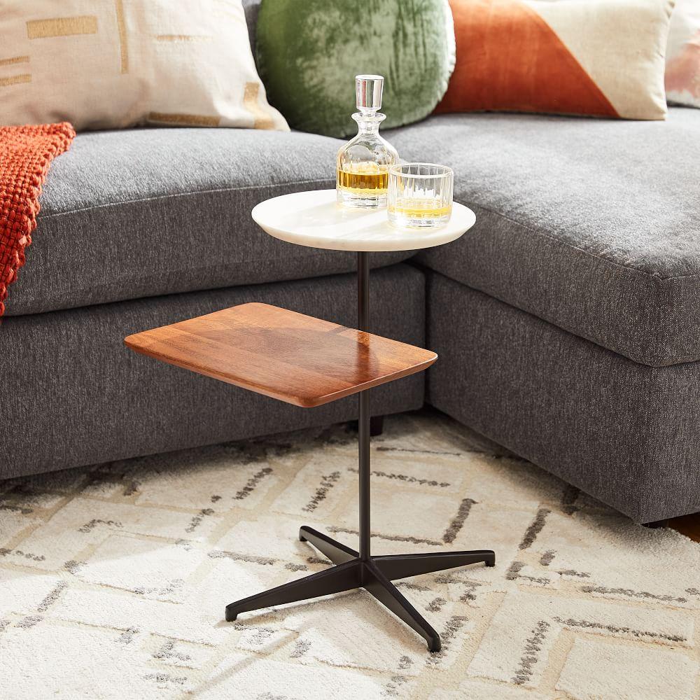Mid-Century Modern Tiered Drink Table
