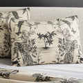 Midnight Jungle Linen Full/Queen Duvet Cover
