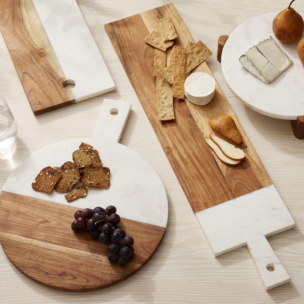 Mixed Marble & Wood Preston Serveware Collection