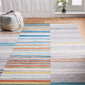 Mixed Stripes Cotton Dhurrie - Multi