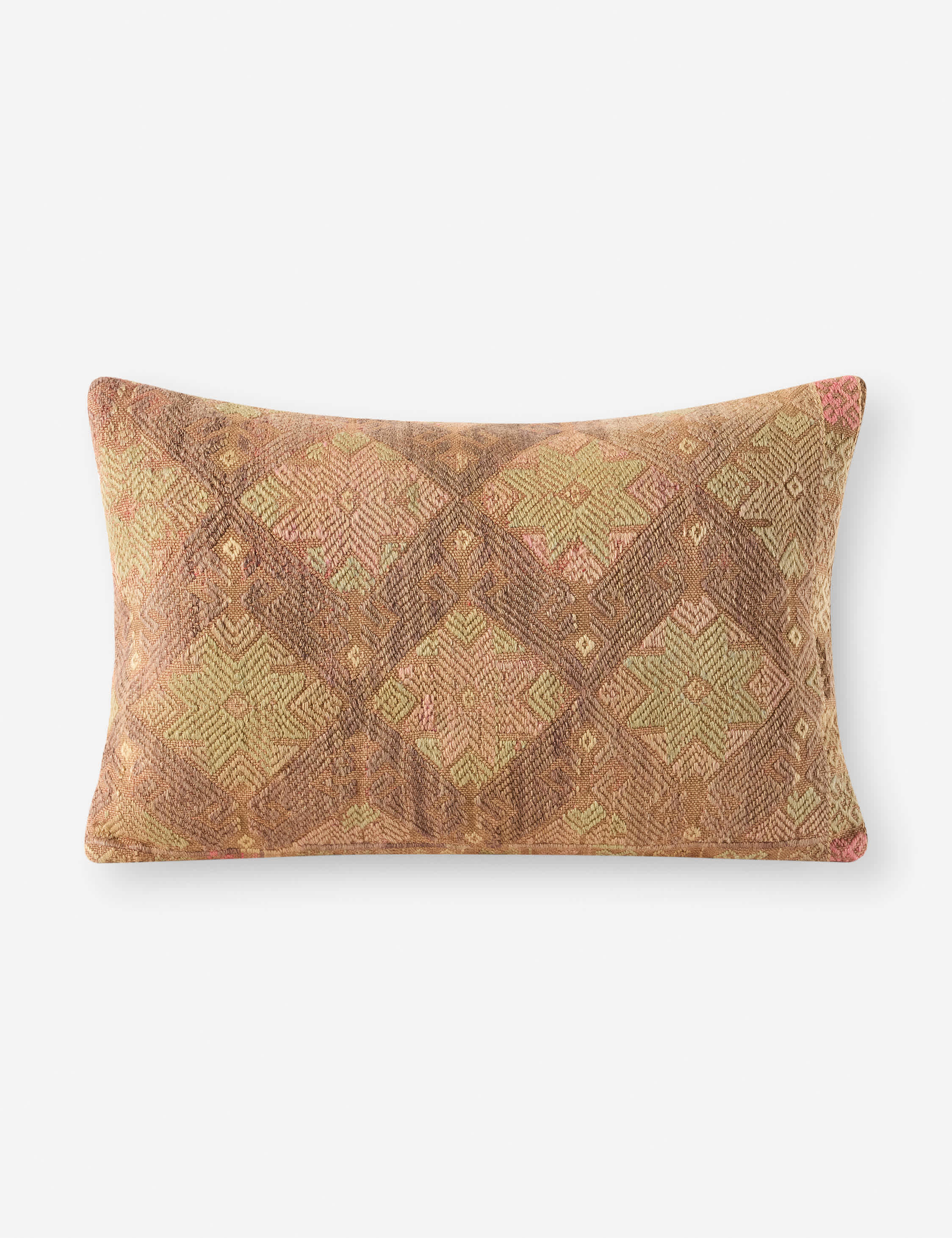 Vintage Lumbar Pillow No. 320, 16in x 26in