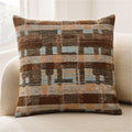 Modern Block Chenille Cushion Cover